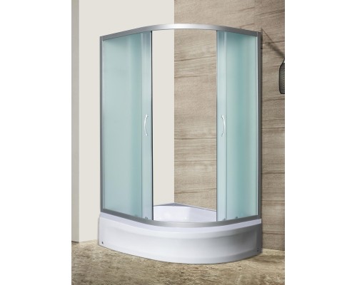Душевое ограждение без поддона, River DON 120x80/24 MT L/R  стекло матовое, профиль хром матовый