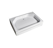 Душевой поддон RIVER 120x80x24 см прямоугольный акрил высота 24 см