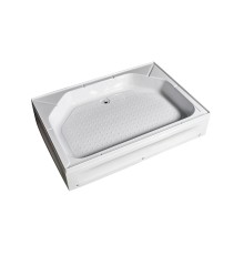 Душевой поддон RIVER 120x80x24 см прямоугольный акрил высота 24 см
