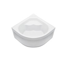 Ванна акриловая WEMOR 120x120x55 см полукруглый акрил высота 55 см