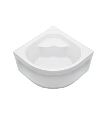 Ванна акриловая WEMOR 120x120x55 см полукруглый акрил высота 55 см