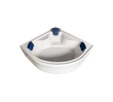 Ванна акриловая WEMOR 150x150x55 см полукруглый акрил высота 55 см