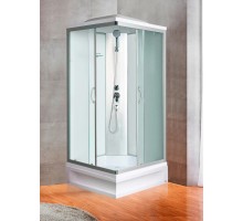 Душевая кабина River QUADRO 80x80 см – квадратная, матовое стекло, профиль хром матовый
