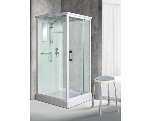 Душевая кабина River TANA 90x90 см – квадратная, матовое стекло, профиль хром матовый