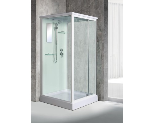 Душевая кабина River TANA 90x90 см – квадратная, матовое стекло, профиль хром матовый