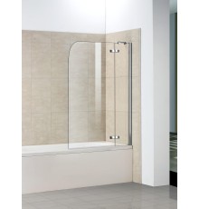 WW100 100D2-70 Ограждение на ванну. 700х1400 мм,стекло прозрачное, профиль хром