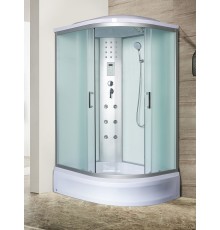 Душевая кабина River DUNAY 120x80 см – асимметричная, матовое стекло, профиль хром матовый, левая