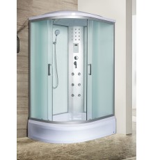 Душевая кабина River DUNAY 110x80 см – асимметричная, матовое стекло, профиль хром матовый, правая