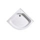 Поддон душевой полукруглый RIVER WEMOR  90/24 C 900*900*240 мм