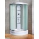 Душевая кабина River AMUR 90x90 см – асимметричная, матовое стекло, профиль хром матовый