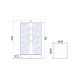 Душевая кабина River QUADRO 90x90 см – квадратная, матовое стекло, профиль хром матовый, без крыши