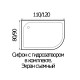 Поддон душевой ассиметричный WEMOR 110/80/24 L 