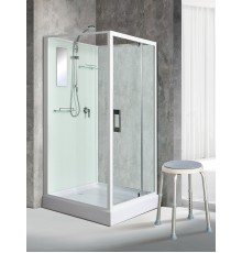 Душевая кабина River TANA 80x80 см – квадратная, матовое стекло, профиль хром матовый, без крыши