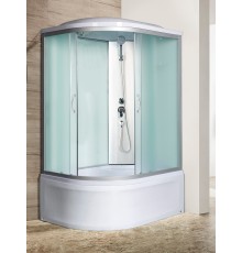 Душевая кабина River DESNA 120x90 см – асимметричная, матовое стекло, профиль хром матовый, правая