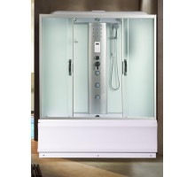 Душевая кабина River SENA 170x70 см – асимметричная, матовое стекло, профиль хром матовый