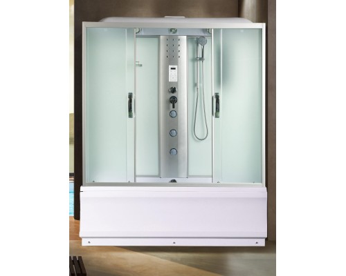Душевая кабина River SENA 170x70 см – асимметричная, матовое стекло, профиль хром матовый
