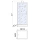 Душевая кабина River TANA 100x80 см – прямоугольная, матовое стекло, профиль хром матовый, без крыши
