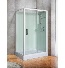 Душевая кабина River TANA 120x90 см – прямоугольная, матовое стекло, профиль хром матовый, без крыши