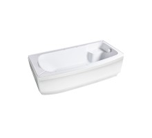 Ванна акриловая WEMOR 170x80x55 см прямоугольный акрил высота 55 см