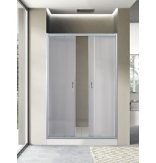 DREIKE 150 МТ Душевое ограждение раздвижное 185×150 см матовое стекло профиль хром матовый