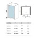 Душевое ограждение  Weltwasser WW600 600K1-80  800х1850 мм стекло прозрачное, профиль хром