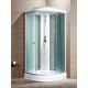 Душевая кабина River NARA LIGHT 90x90 см – асимметричная, матовое стекло, профиль хром матовый