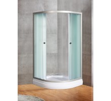 Душевое ограждение River DON LIGHT 90x90 полукруглое, стекло матовое, профиль хром матовый, без поддона