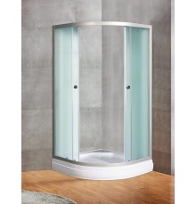 Душевое ограждение River DON LIGHT 90x90 полукруглое, стекло матовое, профиль хром матовый, без поддона