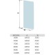 WW400 100B Душевое ограждение. 1000х1850 мм, стекло прозрачное, профиль хром