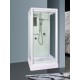 Душевая кабина River MOERO 70x70 см – асимметричная, матовое стекло, профиль хром матовый, без крыши