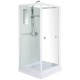 Душевая кабина River MOERO 70x70 см – асимметричная, матовое стекло, профиль хром матовый, без крыши