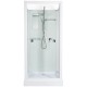 Душевая кабина River MOERO 70x70 см – асимметричная, матовое стекло, профиль хром матовый, без крыши