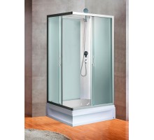 Душевая кабина River QUADRO 90x70 см – прямоугольная, матовое стекло, профиль хром матовый, без крыши