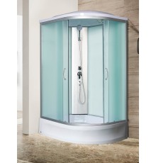 Душевая кабина River DESNA 120x90 см – асимметричная, матовое стекло, профиль хром матовый, левая