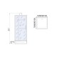 Душевая кабина River TANA 100x100 см – квадратная, матовое стекло, профиль хром матовый, без крыши