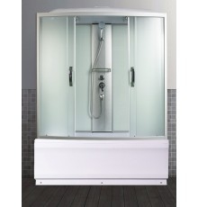 Душевая кабина River NARA 170x80 см – асимметричная, матовое стекло, профиль хром матовый