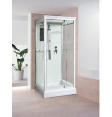 Душевая кабина River TANA 80x80 см – квадратная, матовое стекло, профиль хром матовый