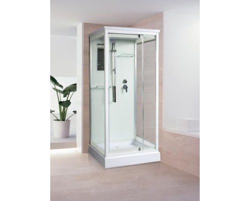 Душевая кабина River TANA 80x80 см – квадратная, матовое стекло, профиль хром матовый