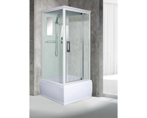 Душевая кабина River TANA 90x90 см – квадратная, матовое стекло, профиль хром матовый
