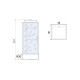 Душевая кабина River TANA 90x90 см – квадратная, матовое стекло, профиль хром матовый