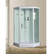 Душевая кабина River PENTA 90x90 см – пятиугольная, прозрачное стекло, профиль хром матовый