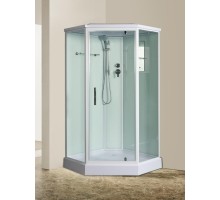 Душевая кабина River PENTA 100x100 см – пятиугольная, прозрачное стекло, профиль хром матовый