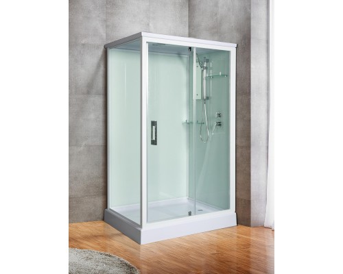 Душевая кабина River TANA 100x80 см – прямоугольная, матовое стекло, профиль хром матовый