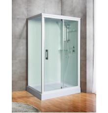 Душевая кабина River TANA 120x90 см – прямоугольная, матовое стекло, профиль хром матовый