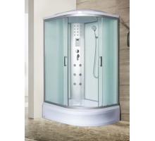 Душевая кабина River DUNAY 120x90 см – асимметричная, матовое стекло, профиль хром матовый, левая