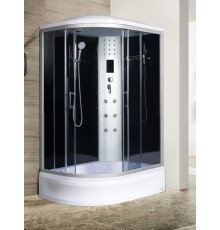 Душевая кабина River DUNAY 120x90 см – асимметричная, тонированное стекло, профиль хром матовый, правая