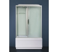 Душевая кабина River VITIM 120x80 см – асимметричная, матовое стекло, профиль хром матовый