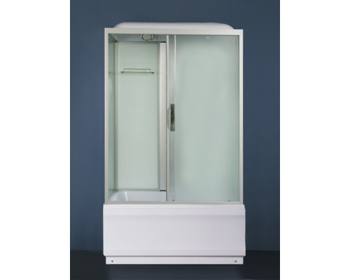 Душевая кабина River VITIM 120x80 см – асимметричная, матовое стекло, профиль хром матовый