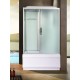Душевая кабина River VITIM 120x80 см – асимметричная, матовое стекло, профиль хром матовый
