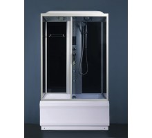 Душевая кабина River VITIM 120x80 см – асимметричная, тонированное стекло, профиль хром матовый